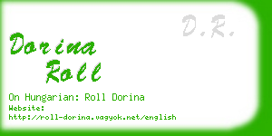 dorina roll business card